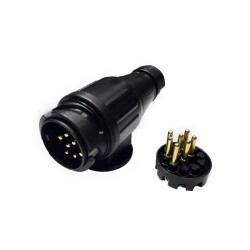7 Pin Plug Plastic PVC Trailer Connector for Trucks
