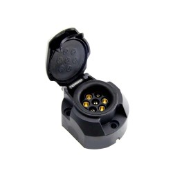 7 Pin Socket and Plug Plastic Oval Trailer Connector Truck Connector