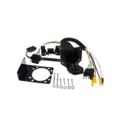 US Standard 7 Core Connector with Bracket  Trailer Plug Socket for RVs Campers Yachts Power Plug