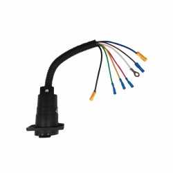 US Standard 7 Core Trailer Connector with Cable  Trailer Plug Socket for RVs Campers Yachts Power Plug