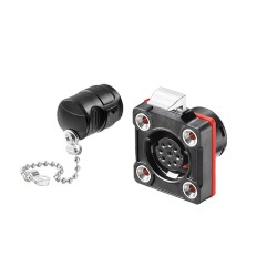 Waterproof IP67 9 Pin Plastic Pbt Circular Connector For Outdoor Electronic Equipment Male Plug And Female Socket