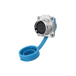 DH24 19 Pin 150V 5A Female Male Formal Mount Metal Shell Aviation Connector Power Cable Electrical Plug Socket Waterproof For Led Charge Port