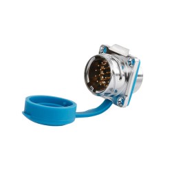 DH24 19 Pin Metal Shell Waterproof Industrial Connector Solder Wire Power Cable Conector Male Socket