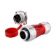 DH24 500V 25A Solder Wire Power Cable Conector Plug And Socket 4 Pin Metal Shell Waterproof Industrial Connector Formal Mount