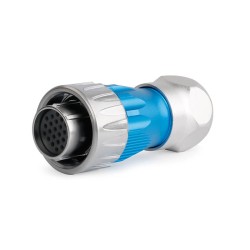 DH24 Solder Wire Power Cable Conector Female Plug 24 Pin Metal Shell Waterproof Industrial Connector