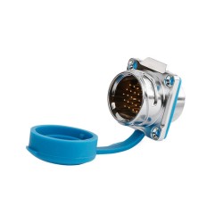 DH24 Solder Wire Power Cable Conector Male Socket 24 Pin Metal Shell Waterproof Industrial Connector