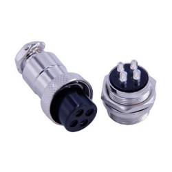 10pcs 4 Pin Aviation Connector Straight GX20 Male/Female Connector