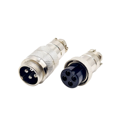 10pcs 4 Pin Connector GX20 Male Female Straight Cable Connector