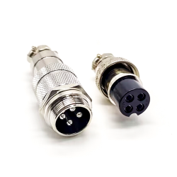 10pcs 4 Pin Connector GX20 Male Female Straight Cable Connector