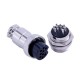 10pcs 9 Pin Connector Wiring Straight GX20 Male/Female Through Hole Aviation Connector 10pcs 9 Pin Connector Wiring Straight GX20 Male/Female Through Hole Aviation Connector
