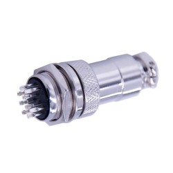 10pcs 9 Pin Connector Wiring Straight GX20 Male/Female Through Hole Aviation Connector