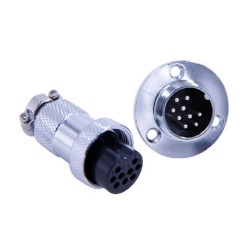 10pcs Aviation Connector 9 Pin GX20 Straight Male Female Plug and Socket Flange Mount Connector