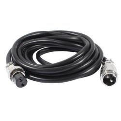 10pcs GX16-2 Pin Male to Female Cable Cordset 16mm Aviation Connector with 1M Cable Wire