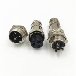 10pcs GX16-3Pin Male Female Connector Straight Circular Air Plug and Socket Aviation Connector