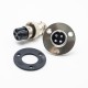 10pcs GX16 Aviation Connector 4 Pin Round Aviation Connector Male Flange Mount Socket and Straight Plug 10pcs GX16 Aviation Connector 4 Pin Round Aviation Connector Male Flange Mount Socket and Straight Plug
