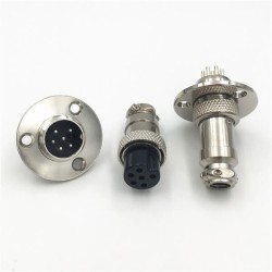 10pcs GX16 Aviation Plug Socket Connector 6P Male Female Round Connector