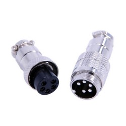 10pcs GX16 Connector Male Female Plug 5 Pin Straight Connector