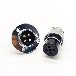 10pcs GX25-4P Flange Mount Connector Straight Male Socket and Female Plug Electrical Connector