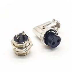 10pcs R/A GX16 Connector 2 Pin Metal Male Female Plug Socket Connector