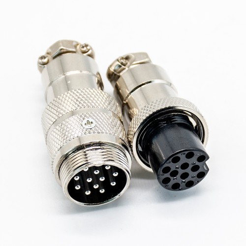 12 Pin Male Female Connector GX20 Straight Male Female Industral Connector 12 Pin Male Female Connector GX20 Straight Male Female Industral Connector