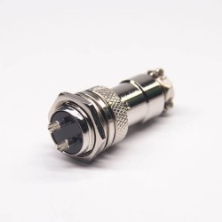 2 Pin Aviation Connector GX16 Male Female 180 Degree for Cable