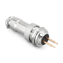 2 Pin Aviation Connector Male Female Plug Metal GX12 Panel Connector Plug Socket for PCB