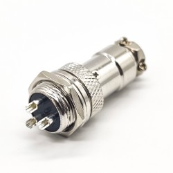 3 Pin Circular Connector GX16 Male Female Straight Air Plug and Socket Screw Thread Aviation Connector