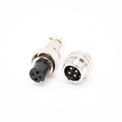 4 Pin Aviation Connector Male Female Straight Wrie Plug and Socket Connector