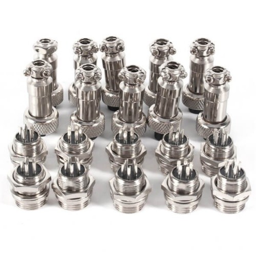 5PCS Wire to Panel Connector GX12 5 Pin Male Socket and Female Plug Straight Connector 5PCS Wire to Panel Connector GX12 5 Pin Male Socket and Female Plug Straight Connector