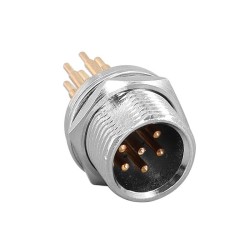 6 Pin Aviation Connector Male Female Plug Metal GX12 Panel Connector Plug Socket for PCB