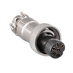 6 Pin Aviation Connector Male Female Plug Metal GX12 Panel Connector Plug Socket for PCB