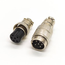 6 Pin Power Connector GX16 Male Female Straight Wire Connector