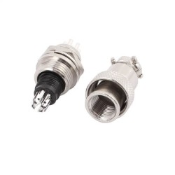 7 Pin Male and Female Connectors Dia 12mm Straight GX12 Male Female Aviation Connector 5sets