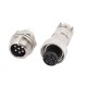 7 Pin Male and Female Connectors Dia 12mm Straight GX12 Male Female Aviation Connector 5sets 7 Pin Male and Female Connectors Dia 12mm Straight GX12 Male Female Aviation Connector 5sets