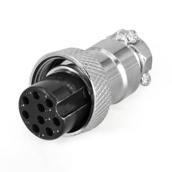 9 Pin Aviation Connector Male Female Plug Metal GX16 Panel Connector Plug Socket for PCB