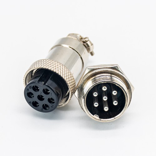 Aviation Cable Connector GX20 Uxcell 7 Pin Round Female Plug Male Socket Straight Aviation Cable Connector GX20 Uxcell 7 Pin Round Female Plug Male Socket Straight