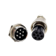 Aviation Cable Connector GX20 Uxcell 7 Pin Round Female Plug Male Socket Straight Aviation Cable Connector GX20 Uxcell 7 Pin Round Female Plug Male Socket Straight