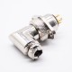 Aviation Connector GX16 5 pin Reverse Type Angled Male Plug and Straight Female Socket 2 Holes Flange Aviation Connector GX16 5 pin Reverse Type Angled Male Plug and Straight Female Socket 2 Holes Flange