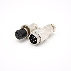Aviation Connector Plug 5 Pin Male GX20 Butt-Joint Type Wrie