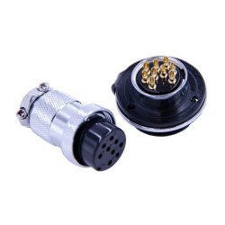 Aviation Connector Plug Socket 9 Pin GX25 Male Female Flange Panel Mount Straight Connector 5sets
