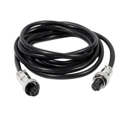 Aviation Connectors Electrical GX12 5 Pin Female to Female Head Aviation Cable Cordset 1M