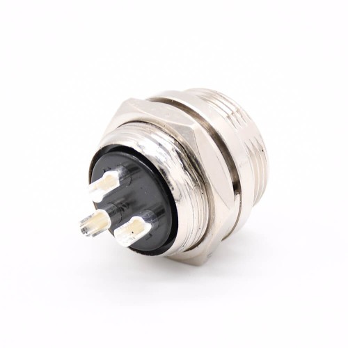 Aviation Plug 3 Pin GX20 Straight Male Female Solder Type