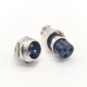 Aviation Plug 3 Pin GX20 Straight Male Female Solder Type