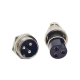 Aviation Plug 3 Pin GX20 Straight Male Female Solder Type