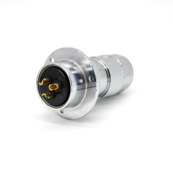 Aviation Plug and Socket GX30 3 Pin Male to Female Reverse Connector Flange Mounting Solder Cup for Cable