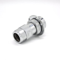 Aviation Plug and Socket GX30 3 Pin Male to Female Reverse Connector Flange Mounting Solder Cup for Cable