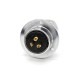 Aviation Plug and Socket GX30 3 Pin Male to Female Reverse Connector Flange Mounting Solder Cup for Cable