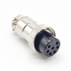 Aviation Plug Connector GX16-7 Pin Female Straight Black Bakelite Insulator Aviation Plug Connector GX16-7 Pin Female Straight Black Bakelite Insulator