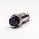 Aviation Plug Connector GX16-7 Pin Female Straight Black Bakelite Insulator Aviation Plug Connector GX16-7 Pin Female Straight Black Bakelite Insulator