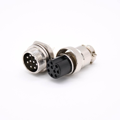 Aviation Plug Connector Metal GX16 -9 Pin Male Female Waterproof Connector Aviation Plug Connector Metal GX16 -9 Pin Male Female Waterproof Connector